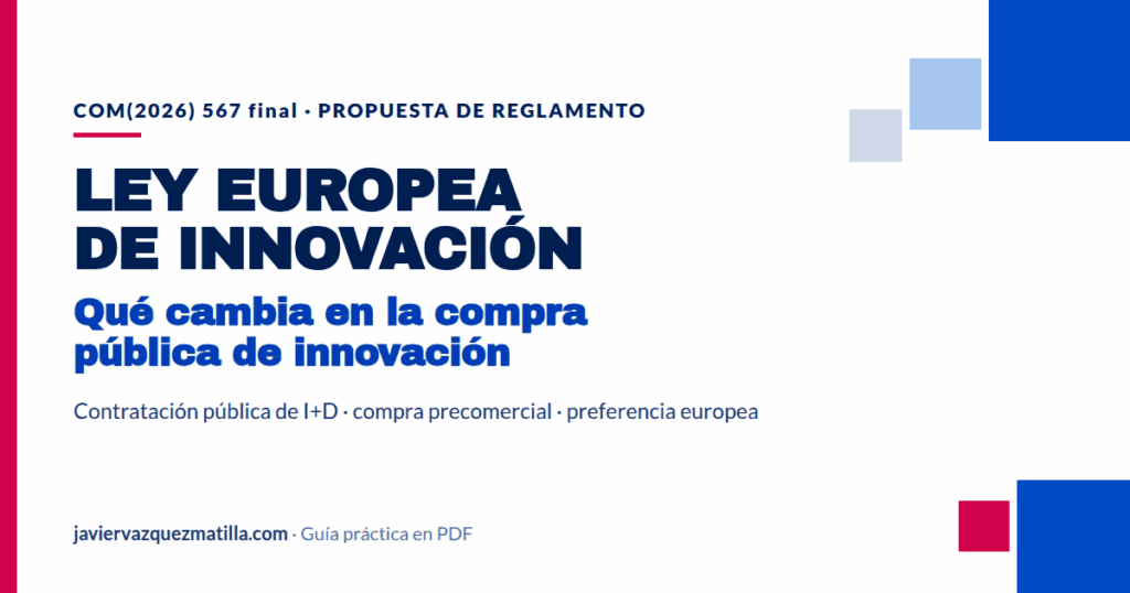 Compra pública de innovación en la Ley Europea de Innovación: guía práctica en PDF