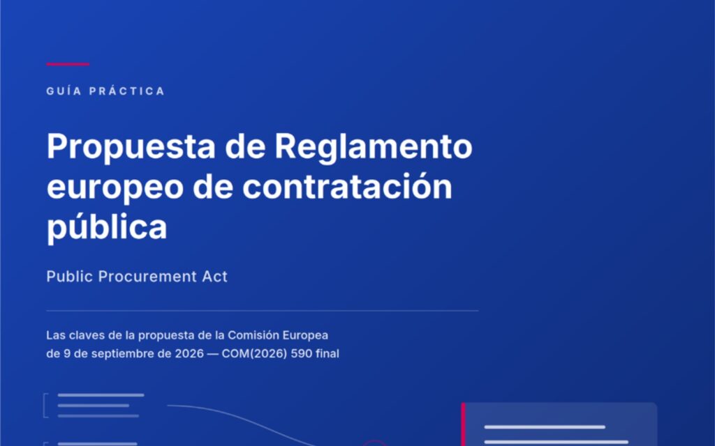 Portada de la guía práctica sobre la Propuesta de Reglamento europeo de contratación pública