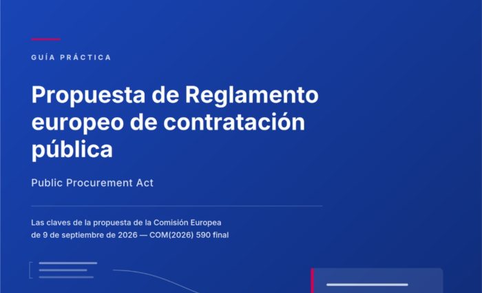 Portada de la guía práctica sobre la Propuesta de Reglamento europeo de contratación pública
